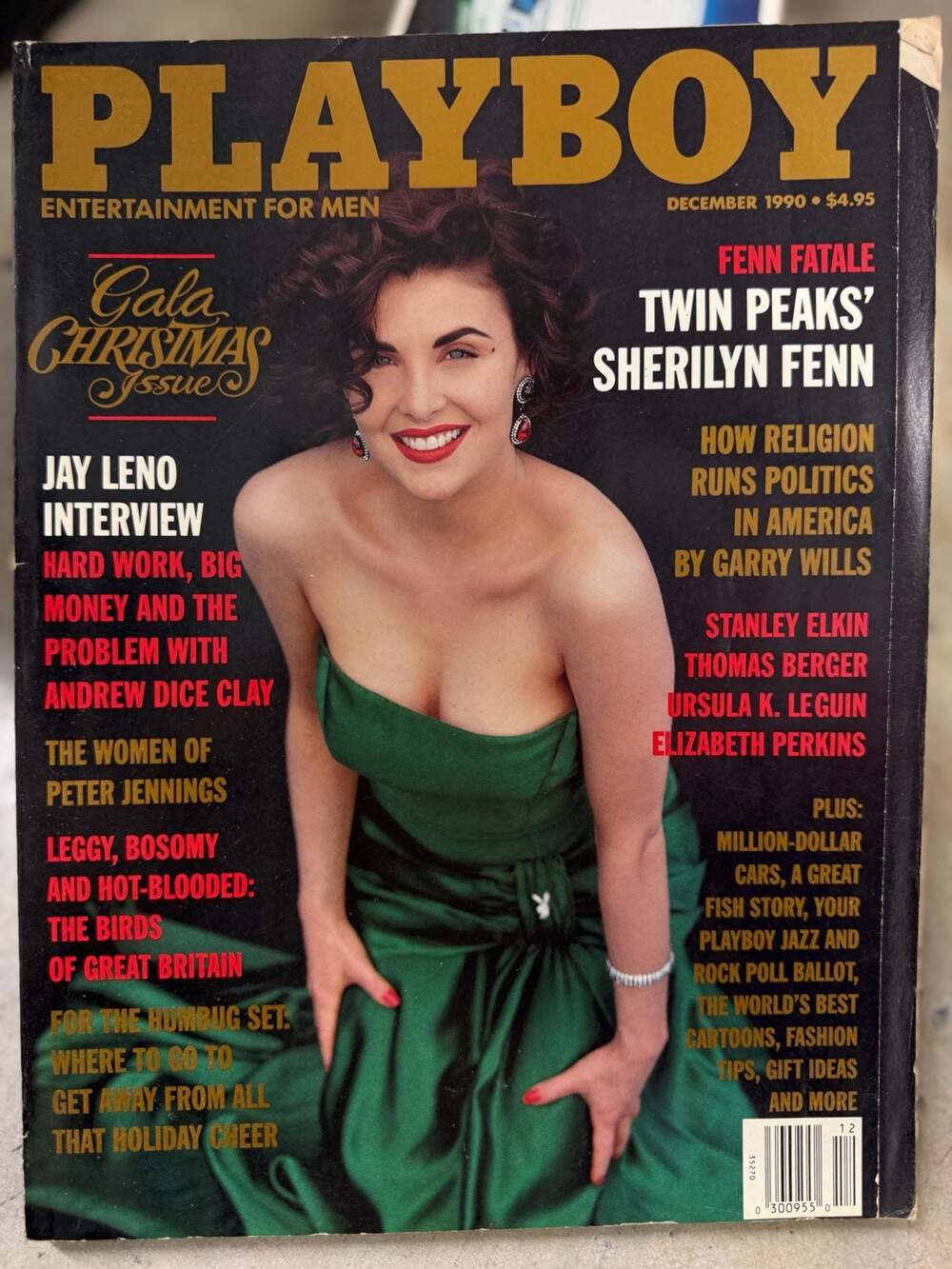 Playboy Magazine December 1990 Sherilyn Fenn Twin Peaks Gala Christmas Issue